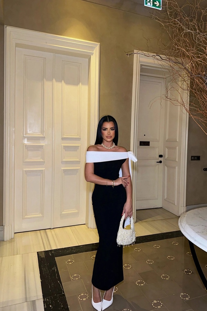 Brianna Double Color Dress