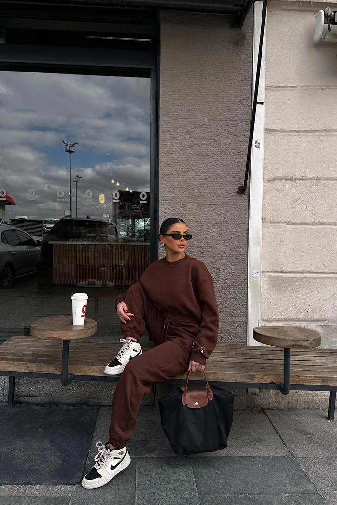 Brown Tracksuit Suit
