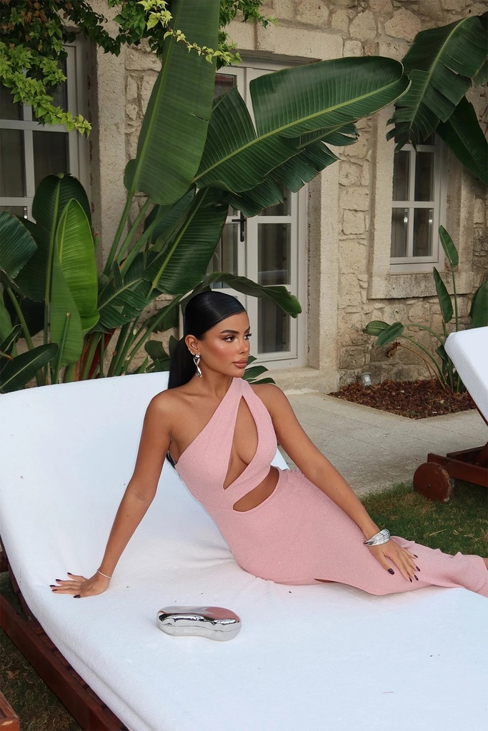Pink Narcisa Glitter Dress