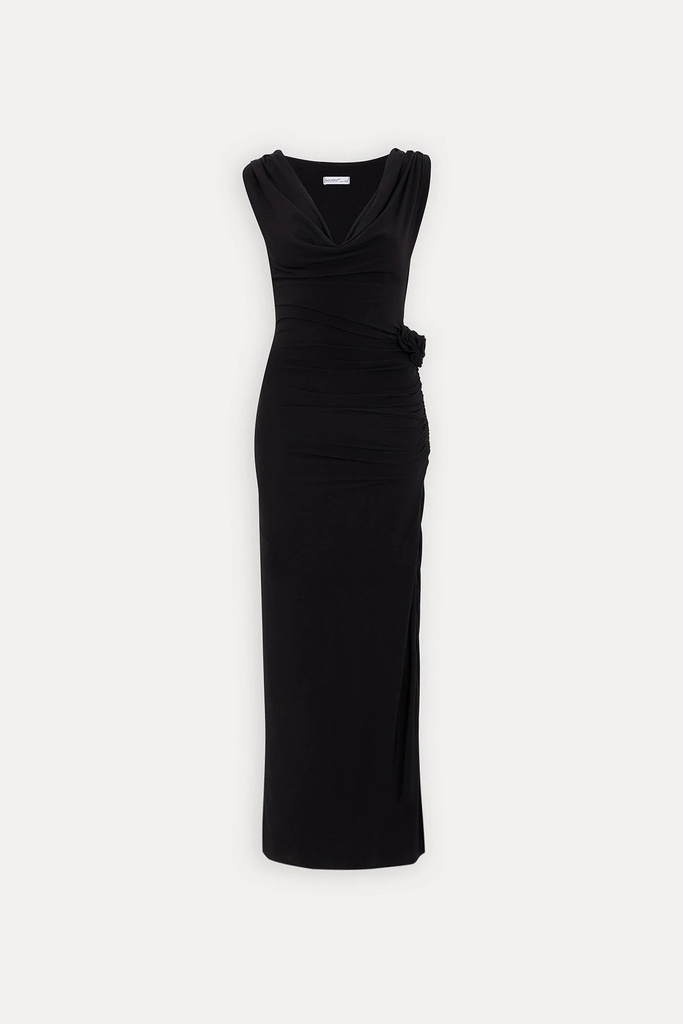 Black Rose Detail Dress