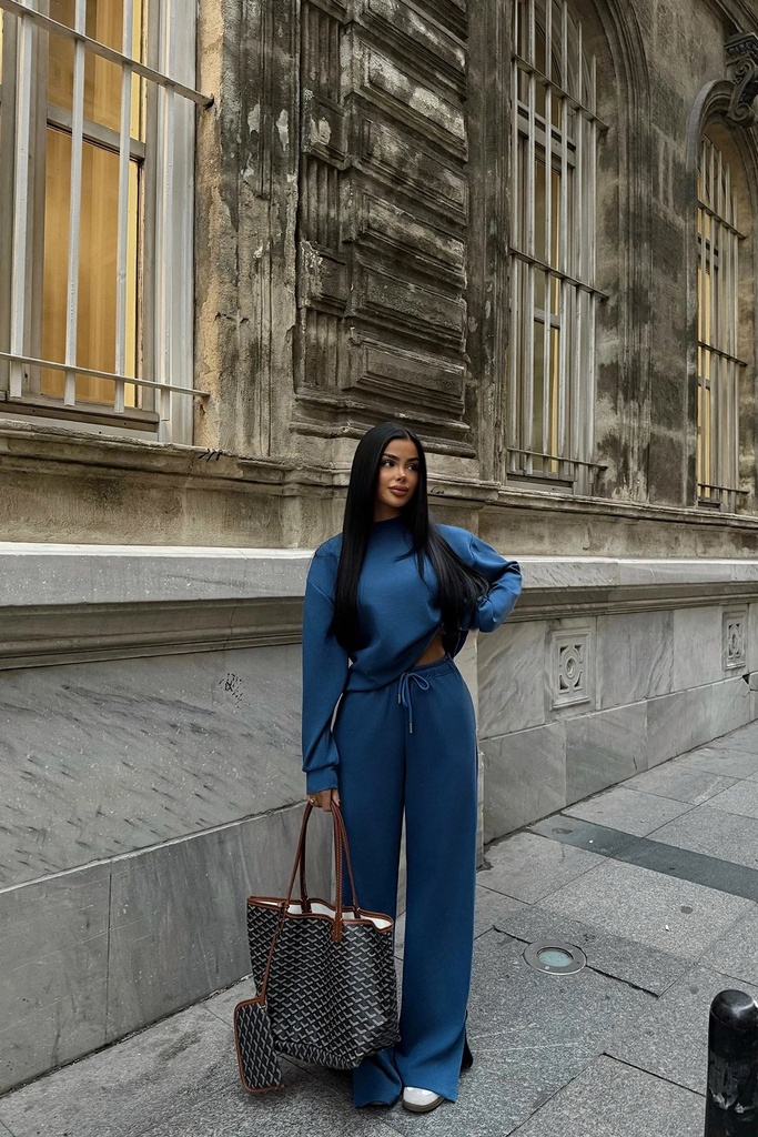 Indigo Trousers Set