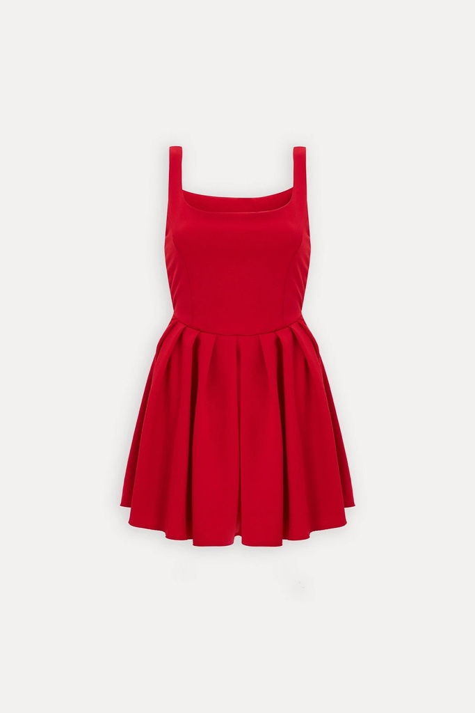 Red Strappy Mini Dress