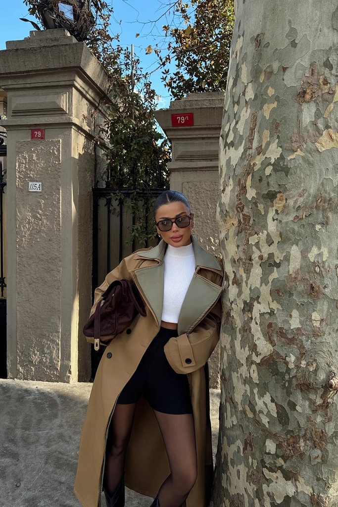 Penny Lane Two Color Trench Coat