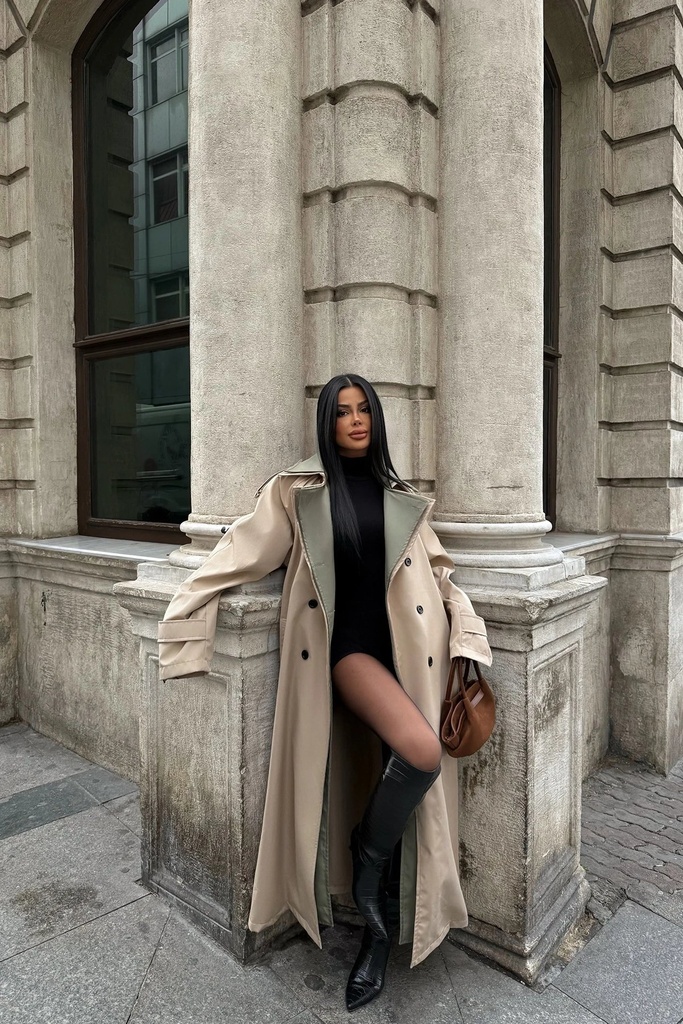 Penny Lane Two Color Trench Coat