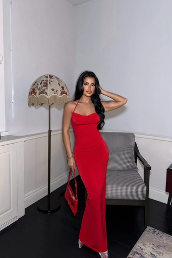 [ATE-0737-SML222] Red Long Dress