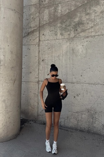 [ATE-1203-SML222] Black Enzel Jumpsuit