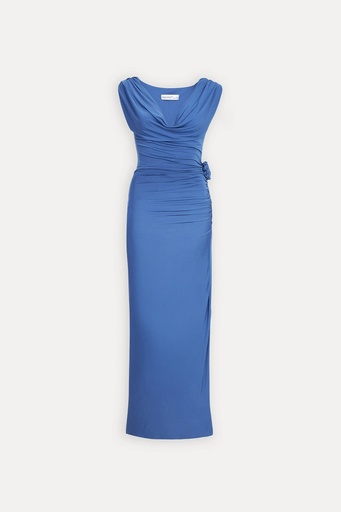 [ATE-1500-SML222] Indigo Rose Detail Dress