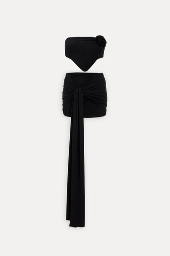 [ATE-1657-SML222] Black Skirt Suit