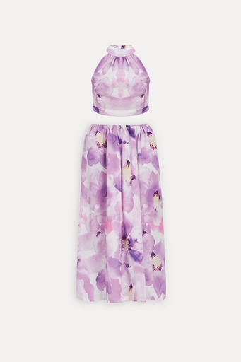 [ATE-1729-SML222] Lilac Trousers Set