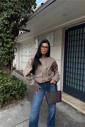 [ATE-2381-SML222] Cream Letica Jacket