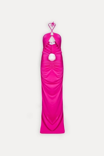 [ATE-1519-SML222] Fuchsia Back Detail Dress