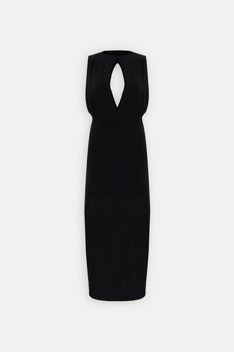 [ATE-1648-SML222] Black Basic Mini Dress