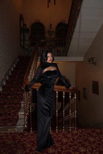 [ATE-2293-XSSML1221] Black Bolero Dress